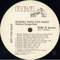 Rodney Dangerfield Rodney Raps For Radio Vinyl 12" USED