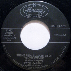 David Carroll & His Orchestra Theme From Slaughter On Tenth Avenue USED VINYL 7INCH 45 RPM SINGLE