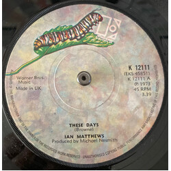 Iain Matthews These Days Vinyl 7" USED