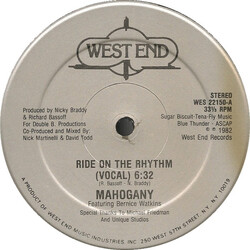 Mahogany / Bernice Watkins Ride On The Rhythm Vinyl 12" USED