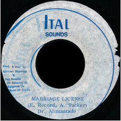 Dr. Alimantado Marriage License Vinyl 7" USED