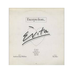 Andrew Lloyd Webber / Tim Rice Excerpts From Evita Vinyl LP USED