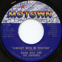The Supremes Someday We'll Be Together Vinyl 7" USED