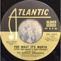 Buffalo Springfield For What It's Worth / Rock 'N' Roll Woman Vinyl 7" USED