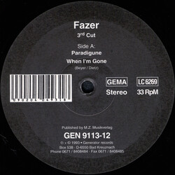 Fazer 3rd Cut Vinyl 12" USED