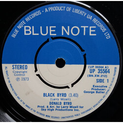 Donald Byrd Black Byrd / Slop Jar Blues Vinyl 7" USED
