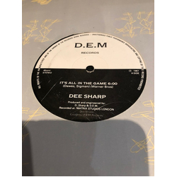 Dee Sharp It's All In The Game Vinyl 12" USED