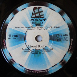 Lionel Richie Hello / You Mean More To Me Vinyl 7" USED