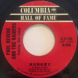 Paul Revere & The Raiders Hungry / The Great Airplane Strike Vinyl 7" USED