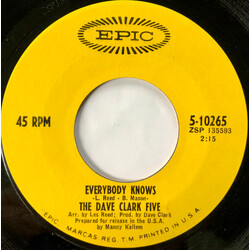 The Dave Clark Five Everybody Knows Vinyl 7" USED