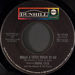 Cass Elliot / The Mamas & The Papas Dream A Little Dream Of Me Vinyl 7" USED
