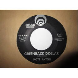 Hoyt Axton Greenback Dollar Vinyl 7" USED