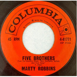Marty Robbins Five Brothers Vinyl 7" USED