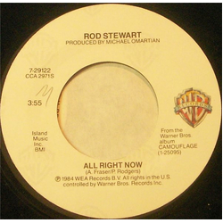 Rod Stewart All Right Now Vinyl 7" USED
