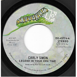 Carly Simon Legend In Your Own Time Vinyl 7" USED