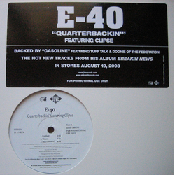 E-40 Quarterbackin' / Gasoline Vinyl 12" USED