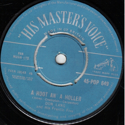 Don Lang And His Frantic Five A Hoot An' A Holler Vinyl 7" USED