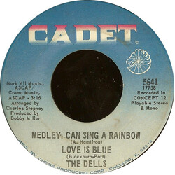 The Dells Medley: Can Sing A Rainbow / Love Is Blue Vinyl 7" USED