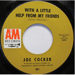 Joe Cocker With A Little Help From My Friends Vinyl 7" USED