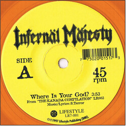 Infernäl Mäjesty / Custom (3) Where Is Your God? / F-Pick Vinyl 7" USED