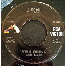 Waylon Jennings / Anita Carter I Got You Vinyl 7" USED
