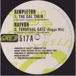 Simpleton / Rayvon / Big Yard Crew The Gal Them / Terminal Gate Vinyl 12" USED