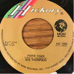 Sue Thompson Paper Tiger Vinyl 7" USED