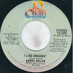 Kenny Nolan I Like Dreamin' / Time Ain't Time Enough Vinyl 7" USED