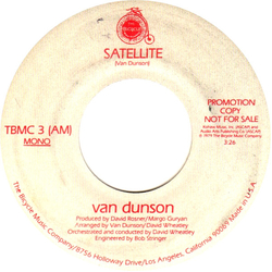 Van Dunson Satellite Vinyl 7" USED