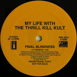 My Life With The Thrill Kill Kult Final Blindness Vinyl 12" USED