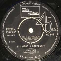 Four Tops If I Were A Carpenter Vinyl 7" USED