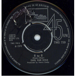 Earl Van Dyke 6 By 6 Vinyl 7" USED