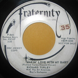 Richard Turley / The All American Boy's Orchestra Makin' Love With My Baby Vinyl 7" USED