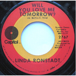 Linda Ronstadt Will You Love Me Tomorrow / Lovesick Blues Vinyl 7" USED