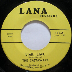 The Castaways Liar, Liar / Sam Vinyl 7" USED