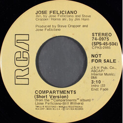 José Feliciano Compartments Vinyl 7" USED