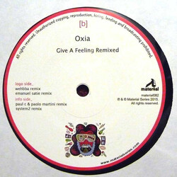 Oxia Give A Feeling Remixed Vinyl 12" USED