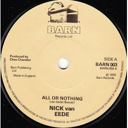 Nick Van Eede All Or Nothing Vinyl 7" USED