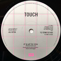 Touch (11) It's Up To You USED VINYL 12INCH 45 RPM