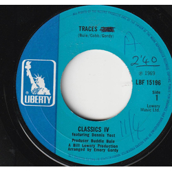 The Classics IV / Dennis Yost Traces Vinyl 7" USED