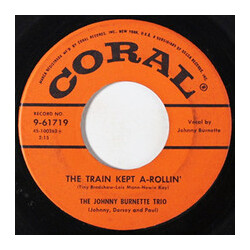 The Johnny Burnette Trio Honey Hush / The Train Kept A-Rollin' Vinyl 7" USED