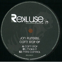 Jon Rundell Can't Stop EP Vinyl 12" USED