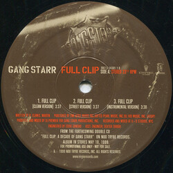 Gang Starr Full Clip / DWYCK Vinyl 12" USED