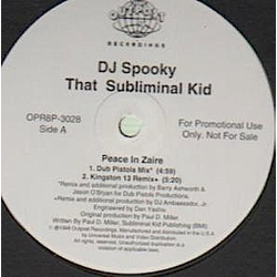 DJ Spooky Peace In Zaire Vinyl 12" USED