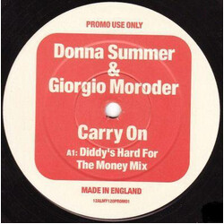 Donna Summer / Giorgio Moroder Carry On VINYL 12" USED
