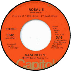 Sam Neely Rosalie / Try To Reason Why VINYL 7" USED