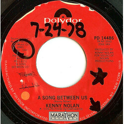 Kenny Nolan A Song Between Us USED VINYL 7INCH 45 RPM SINGLE STYRENE STEREO