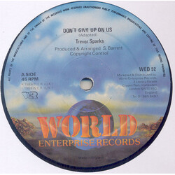 Trevor Sparks Don't Give Up On Us USED VINYL 12INCH 45 RPM