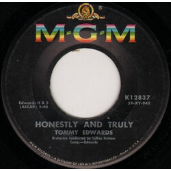 Tommy Edwards Honestly And Truly USED VINYL 7INCH 45 RPM