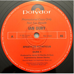 Ian Dury Spasticus Autisticus / Trust Is A Must Vinyl 12" USED
